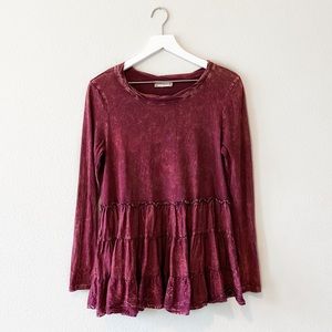 Altar’d State Tiered Ruffle Long Sleeve
